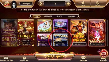Tổng quát thông tin về trò chơi Mini Poker tại Sun win