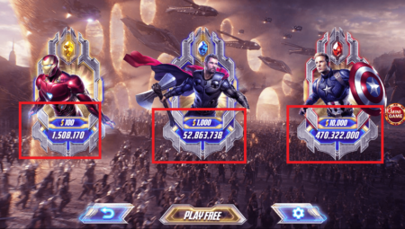 Những bước chơi săn hũ Avengers tai Sunwin