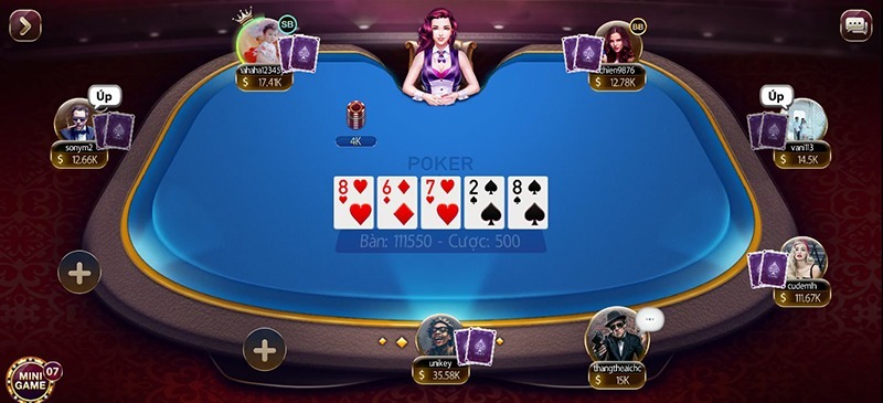 Luật chơi game bài Poker tại cổng game Sunwin