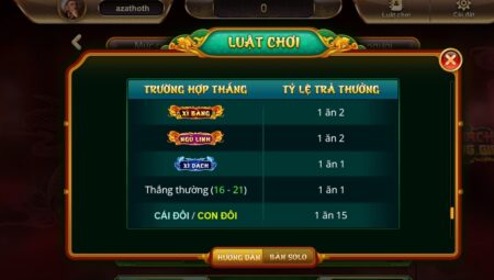 Luật đánh bài Xì dách link tai Sunwin